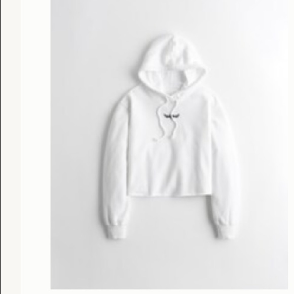 Hollister crop boyfriend hoodie